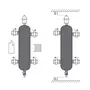 Гідрострелка Koer KR.S1031 2/2 (з воздухоотвод. І дренаж. краном) 1"НР SUS304 (KR2958)