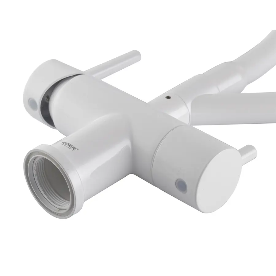 Кухонний змішувач з силік. виливом і вих. для питної води KOER KB-72006-03 (KR3381)