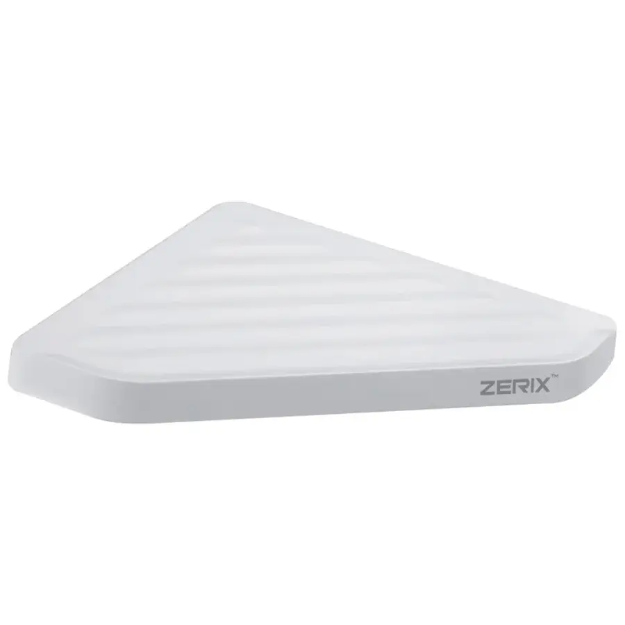 Полиця у ванну кутова пластик Zerix A8021 (ZX2815)
