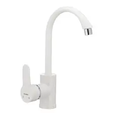 Змішувач для кухні Plamix Leon-011 білий (без підводки) (PM0009)
