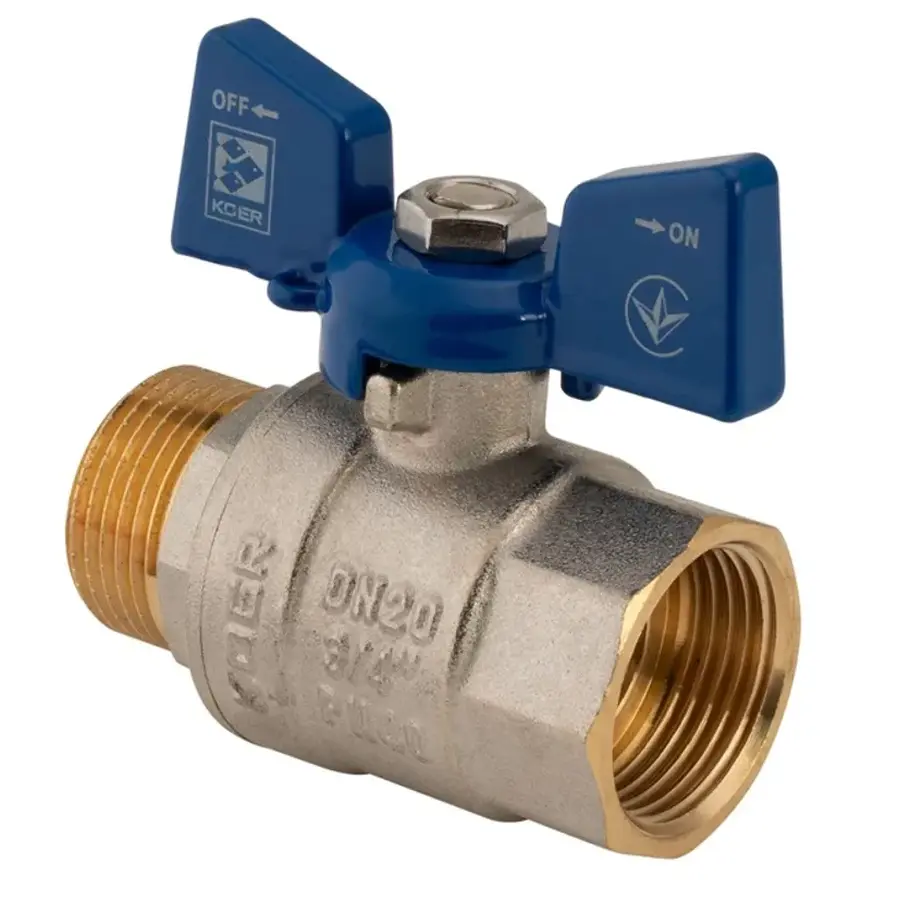 Кран кульовий Koer 3/4" ГШМ (KR.218.B) синій (KR2723)