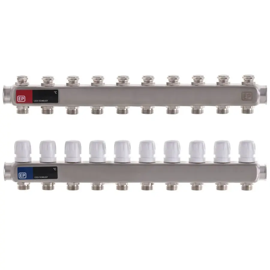 Колекторний блок з термостат. клапанами Europroduct EP.S1100-10 1"x10 (EP4997)