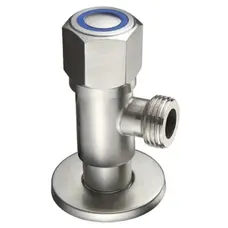 Кран вентильний для підкл. сантехприладів Zerix LR70508C (нерж. сталь) (LL1499)