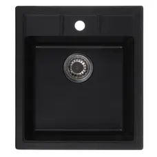 Мийка кухонна Zerix ZS-4651S-14 Чорний металік (ZX4570)