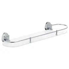 Полиця для ванної кімнати скляна Zerix LR3307-1 (LL1435)