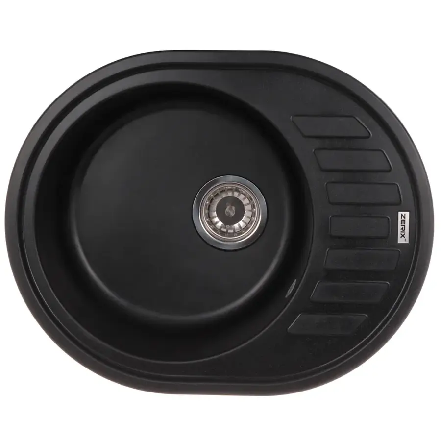 Мийка кухонна Zerix ZS-6250R-03 Чорна (ZX4548)