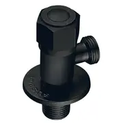 Кран для підключення сантехприладів MIXXUS VAL-06-1/2x1/2 BLACK з нерж. сталі SUS304 (Колір чорний) (MI6058)
