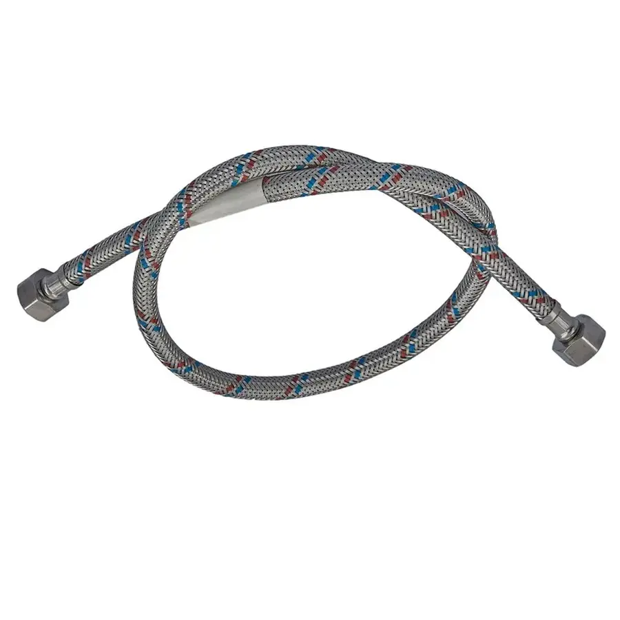 Гнучкий шланг для підключення води гайка 1/2'' - гайка 1/2'' (60 см) Zerix (ZX1552)