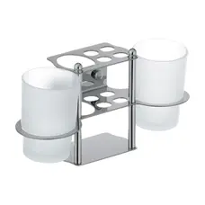 Підставка для щіток і пасти з двома склянками Zerix LR103 (ZX2632)