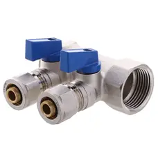 Колектор для теплої підлоги на 2 контура Koer KR.1126-2 1"x2 ways (KR2838) Колектор для теплої підлоги на 2 контура Koer KR.1126-2 1"x2 ways (KR2838)