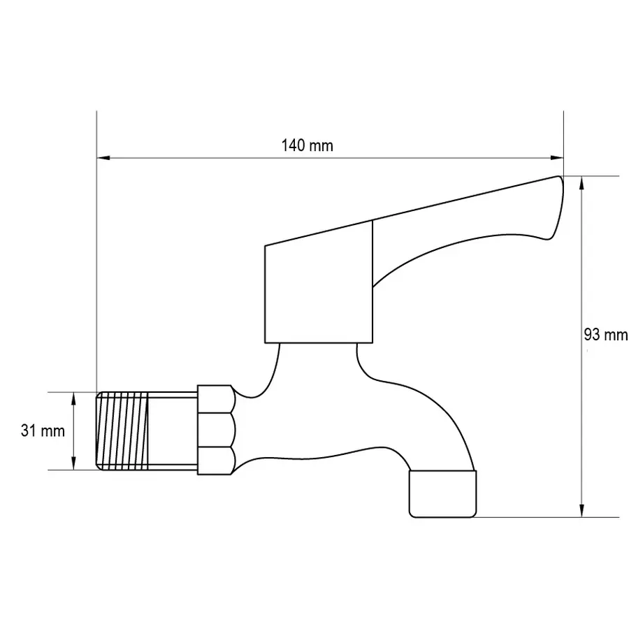Смеситель для умывальника Plamix Cezar-001 – стильный черный кран для вашей ванной комнаты