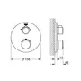 Термостат прихованого монтажу на 2 споживача Grohe Grohtherm Convent. Concealed (24077000)