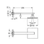 Верхній душ з настінним кронштейном Grohe Euphoria Cube (26073000)