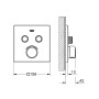 Змішувач прихованого монтажу на 2 споживача Grohe SmartControl Mixer (29148000)