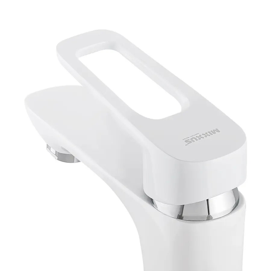 Змішувач для умивальника Mixxus Nevada 001 Nut Білий (MI5798)