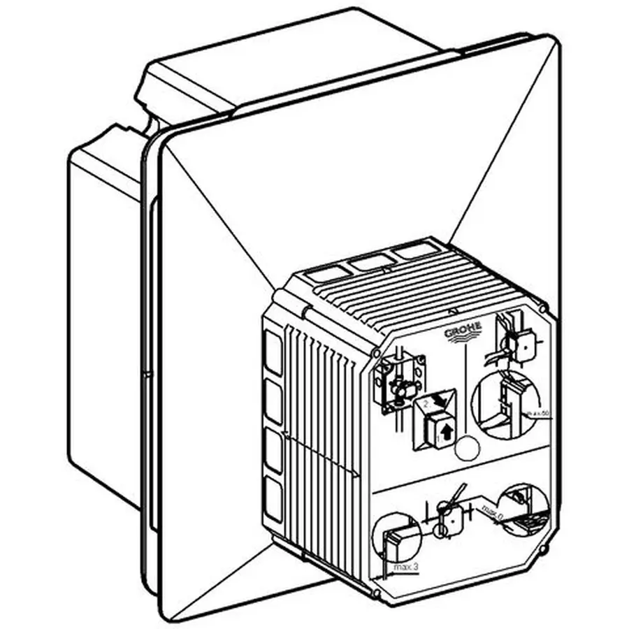 Змивний пристрій для пісуару Grohe Rapido UMB (38787000)