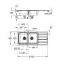 Мийка для кухні із нержавіючої сталі Grohe K500 (31588SD1)
