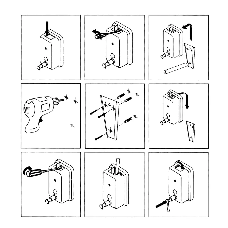 Дозатор для рідкого мила Zerix D-1000-SUS настінний (ZX3247)