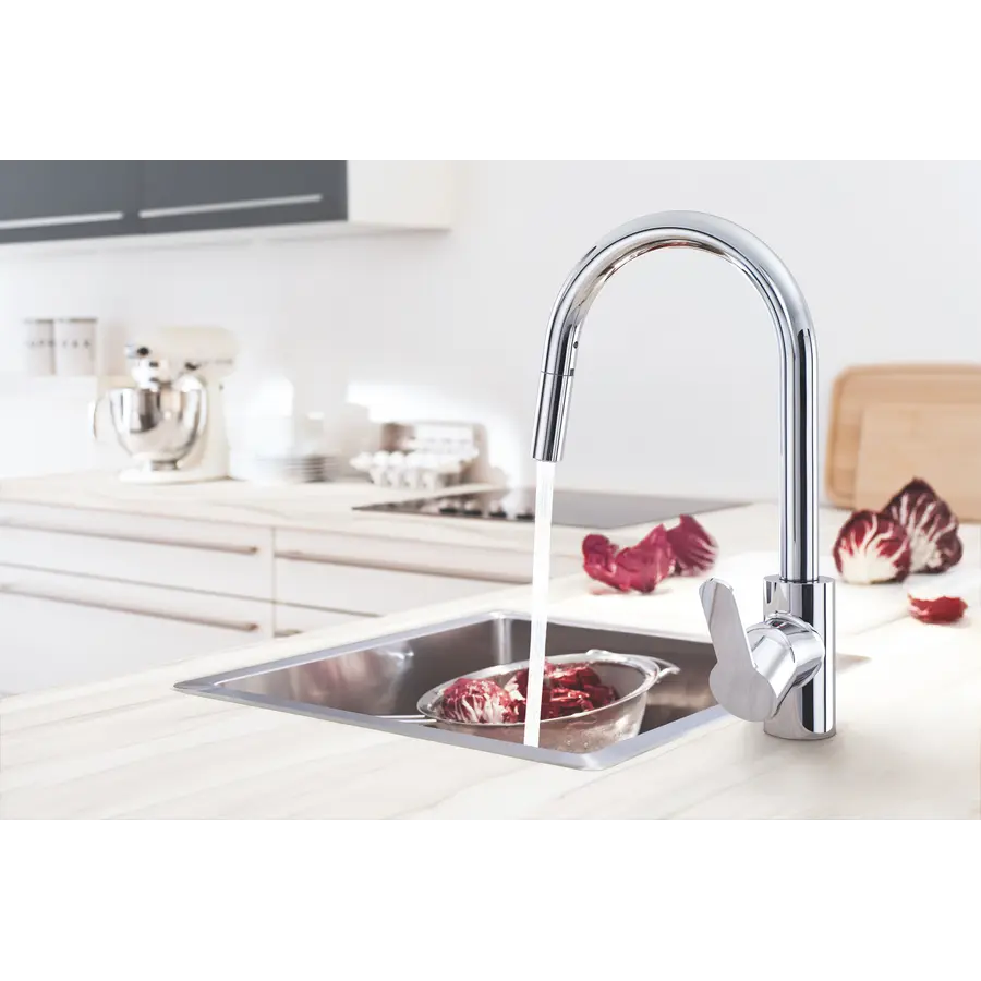 Змішувач для кухні з висувним виливом Grohe Eurostyle Cosmopolitan (31482003)