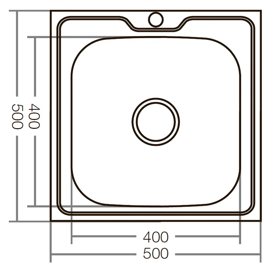 Кухонна мийка накладна Zerix Z5050-04-160E (Satin) (ZX1608)
