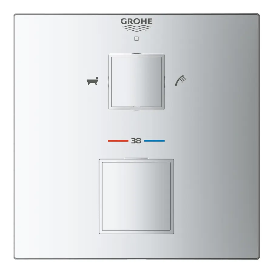 Термостат прихованого монтажу на 2 споживача Grohe Grohtherm Cube (24155000)