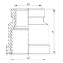 Муфта редукційна 3/4"х1" Koer KF.C0810 (KF0017)