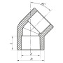 Кут до 45 110 PPR Koer K0203.PRO (KP2568)