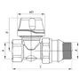 Кран термостатичний прямий 3/4" KOER KR.923-GI (KR2685)