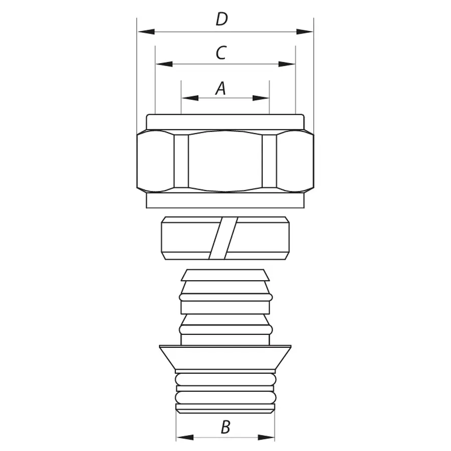 Євроконус 3/4"x16 KOER KR.1151 (KR2688)