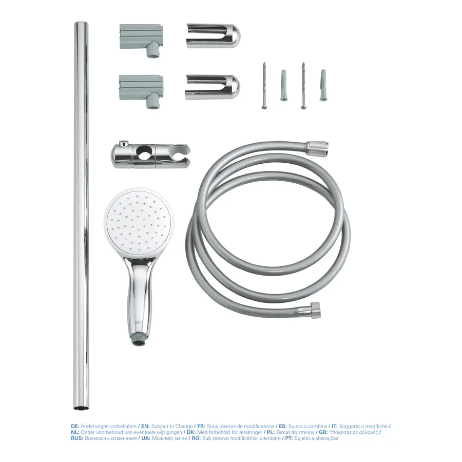 Душовий гарнітур зі штангою, 1 режим струменю Grohe New Tempesta Classic (27853001)