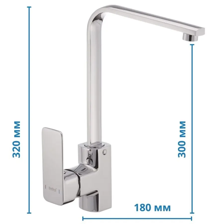 Змішувач для кухні Haiba Kubus 017 (HB0801)