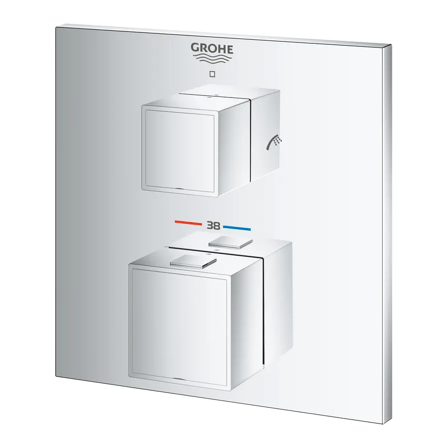 Термостат прихованого монтажу на 2 споживача Grohe Grohtherm Cube (24155000)