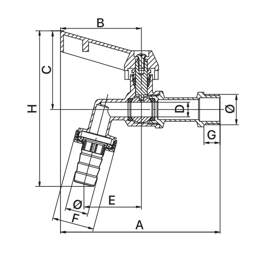 Кран для полива Europroduct EP.3101 1/2" – надежность и удобство в ежедневном использовании