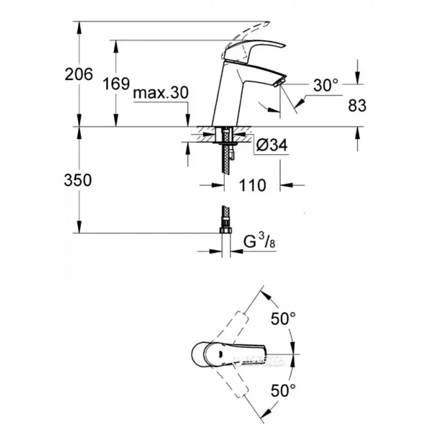 Набір змішувачів Grohe Eurosmart M-Size (123248MK)