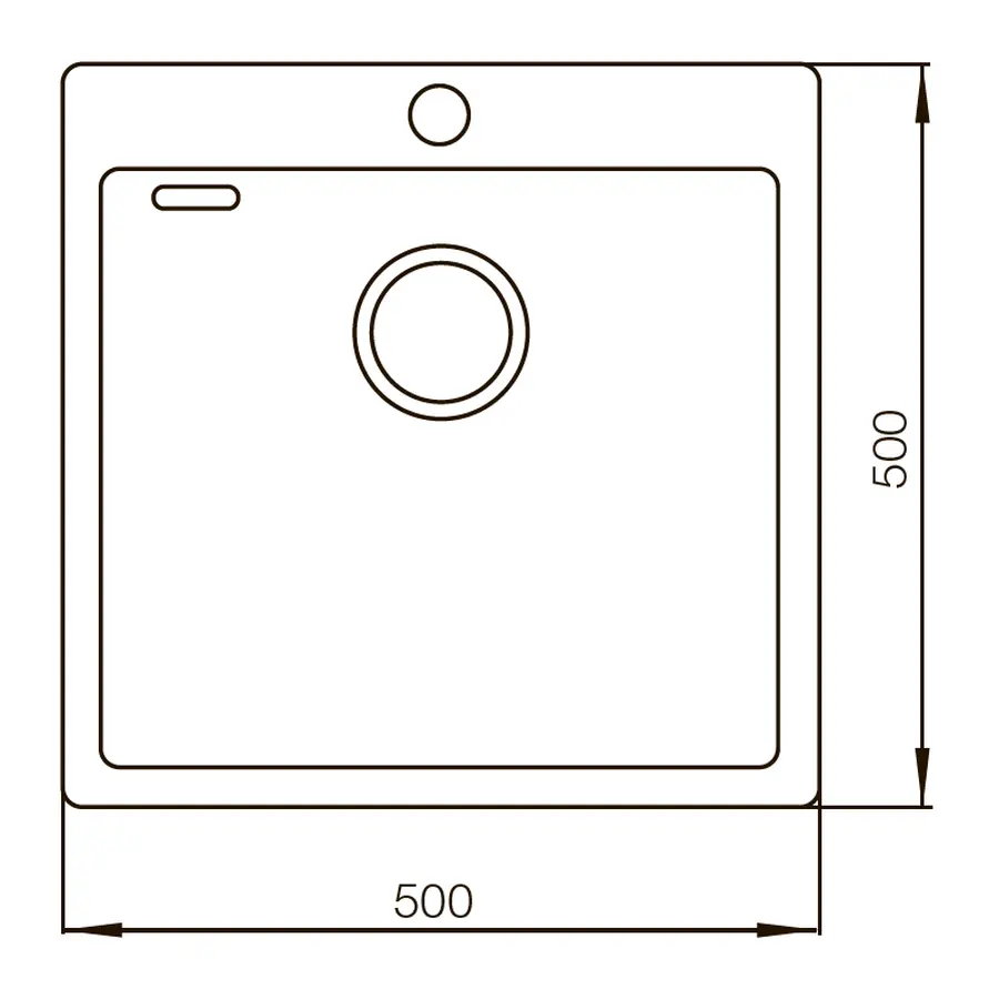 Кухонна мийка MIXXUS Чорна MX5050-200x1.0-PVD (MX0578)