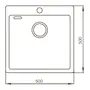 Кухонна мийка MIXXUS Чорна MX5050-200x1.0-PVD (MX0578)