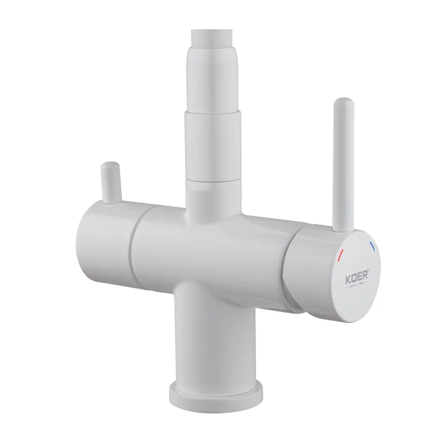 Кухонний змішувач з силік. виливом і вих. для питної води KOER KB-72006-03 (KR3381)