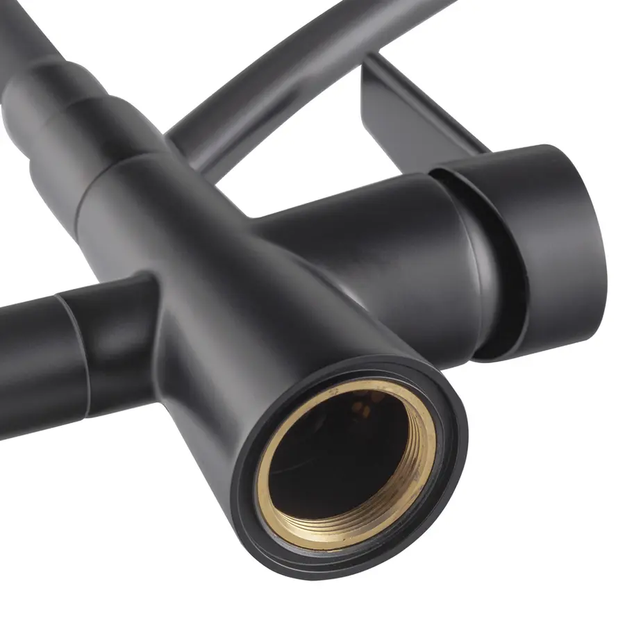 Кухонний змішувач з силік. виливом і вих. для питної води KOER KB-72002-05 (KR3384)