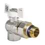 Кран з американкою 1/2" "антіпротечка"(Koer KR.228.W-Gi) кутовий білий (KR0195)