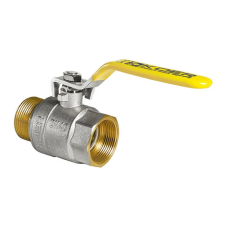 Кран кульовий KOER KR.215.G - 3/4" FM ГШВ YELLOW, ручка "важіль" жовта (KR0117)