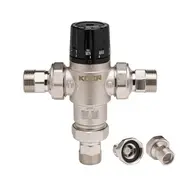 Клапан змішувач термостатичний триходовий 3/4'' (з накидн. гайками) Koer KR.1258 (KR2818)