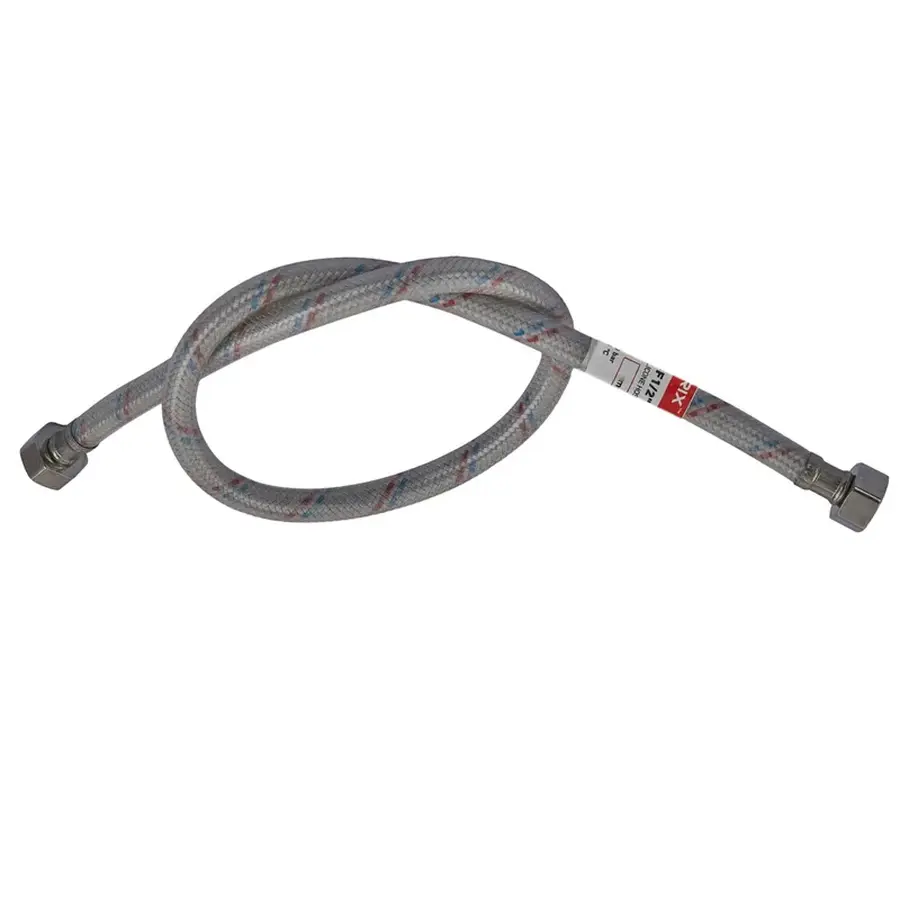 Гнучкий шланг для підключення води гайка 1/2 - гайка 1/2 (60 см) (силік. оболонка) Zerix (ZX3010)