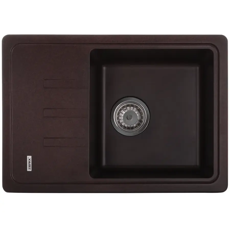 Мийка кухонна Zerix ZS-6243S-12 Коричнева (ZX4576)