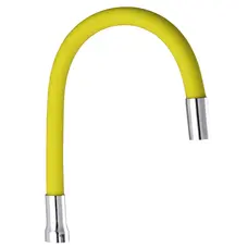 Вилив для змішувача гнучкий жовтий Champion (GU0014)