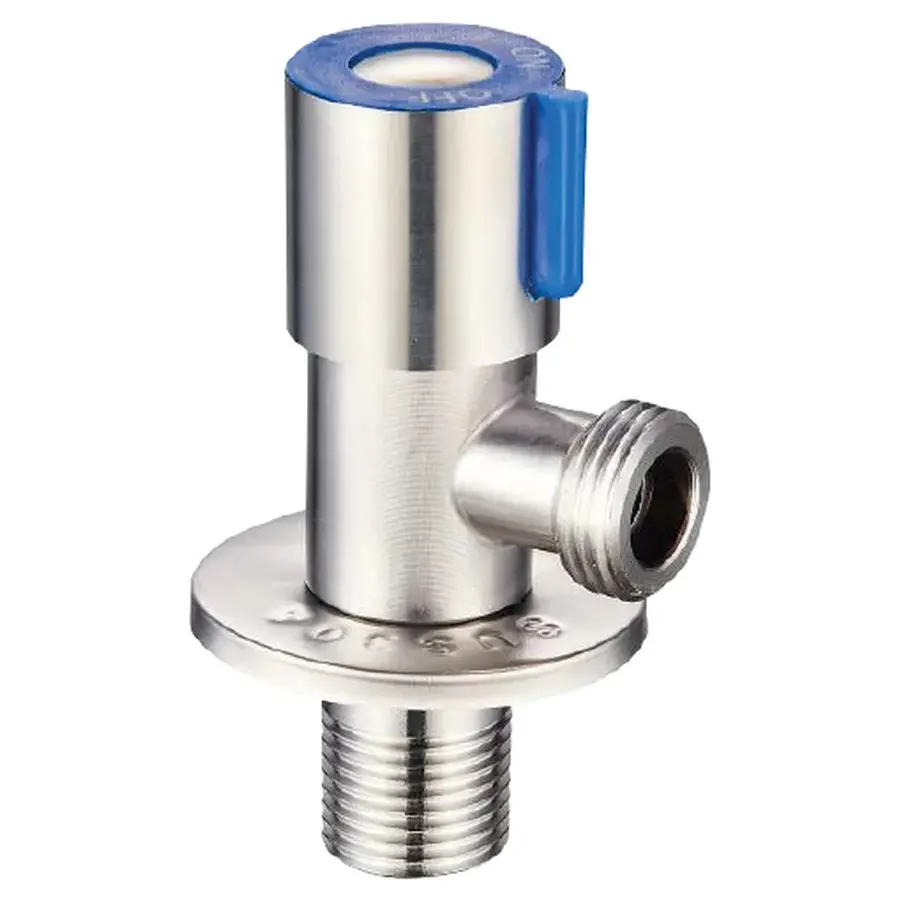 Кран для підключення сантехприладів MIXXUS VAL-01-1/2x1/2 з нерж. сталі SUS304 (Колір синій) (SS0048)