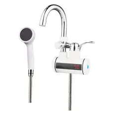 Водонагрівач 3 kW проточний, з індикатором температури, RESET, на стіну, з лійкою MIXXUS Electra 280-EW (MI6113)