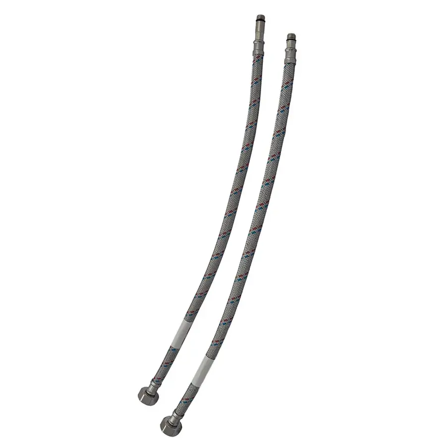 Гнучкі шланги для змішувача гайка 1/2'' - Штуцер M10 (120 см) 2 шт Zerix (ZX1577)