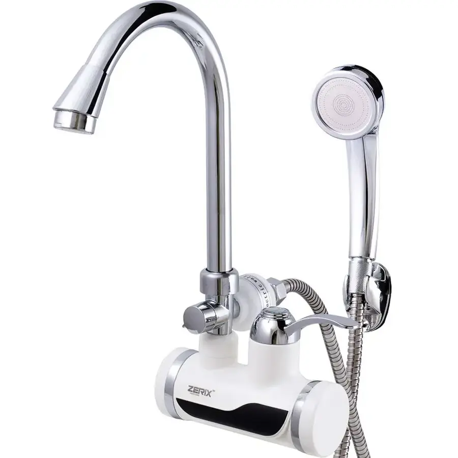 Проточний водонагрівач Zerix ELW08-EW (з індик. темп.) (ZX2788)