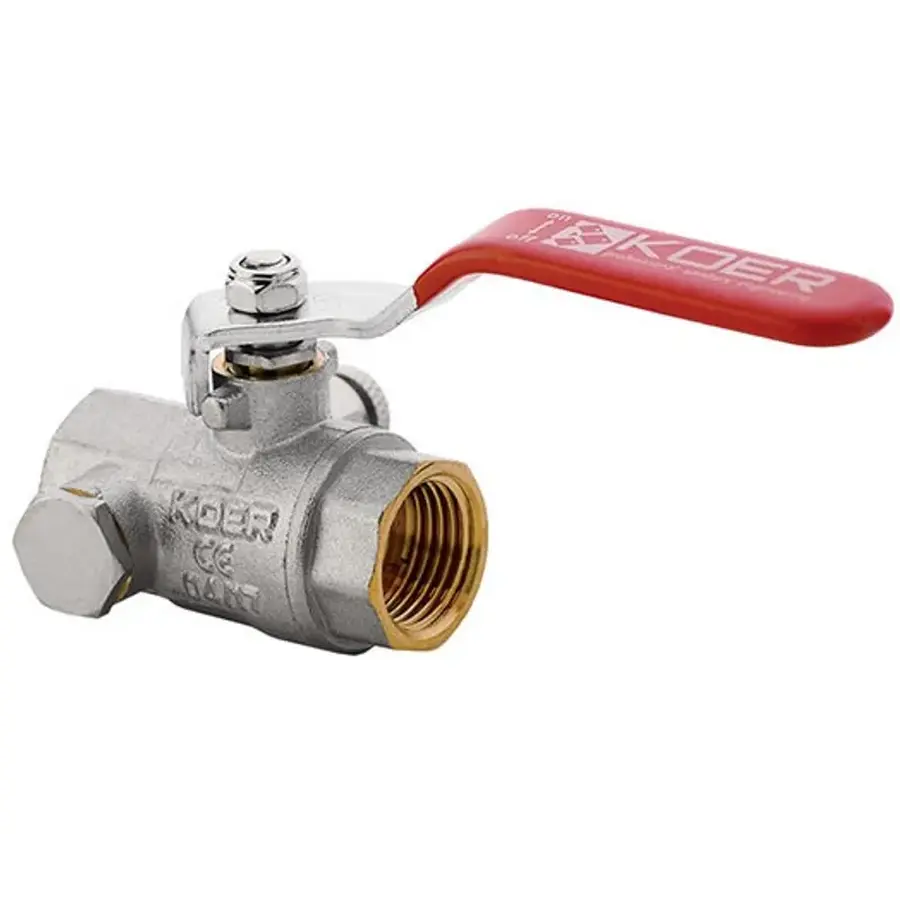 Кран кульовий з дренажем і відводом повітря 1/2" ГГР Koer KR.260 (KR0152)