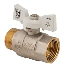 Кран кульовий Koer 1" ГШМ (KR.218.W) білий (KR0184)